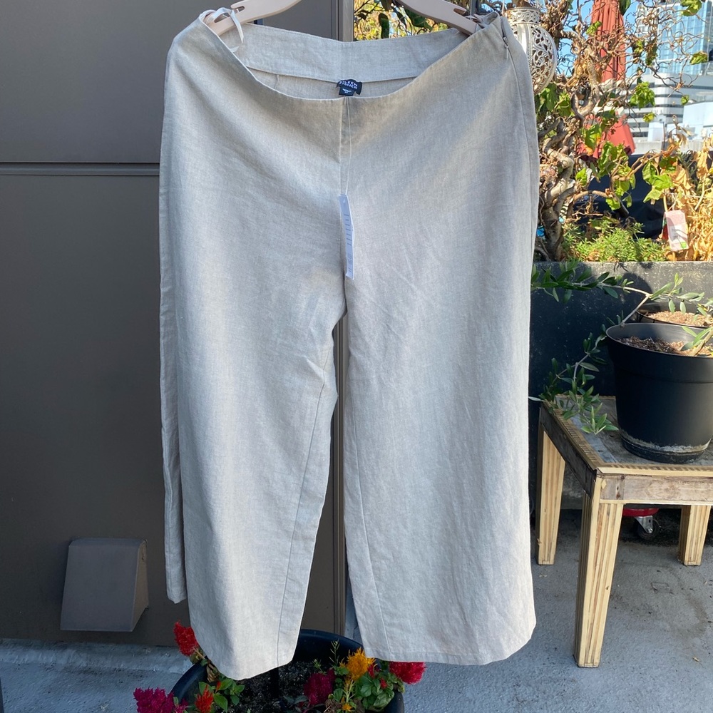 Eileen Fisher Linen Gaucho Size Medium NEW